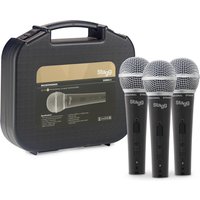 Stagg SDM50-3 Set of 3 Professional Cardioid Dynamic Mics