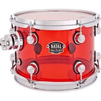 Natal Arcadia Acrylic 10 x 7 Rack Tom Transparent Red