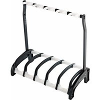 K&M 17525 Guardian 5 Rack Electric Guitar Stand Black/Translucent