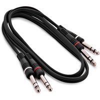 Essentials Dual TRS Jack to Dual TRS Jack Cable 1m