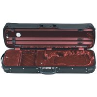 Gewa Liuteria Atlanta Violin Case Black and Burgundy