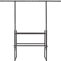 Mobile DJ Stand with Lighting Bar by Gear4music