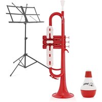 playLITE Hybrid Trumpet Beginner Pack by Gear4music Red