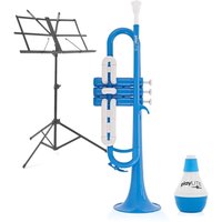 playLITE Hybrid Trumpet Beginner Pack by Gear4music Blue