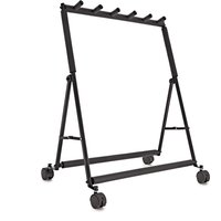Wheeled 5 Guitar Rack by Gear4music