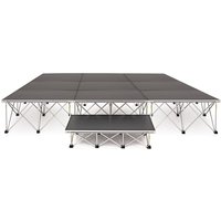 3m x 3m Portable Stage Kit by Gear4music 40cm