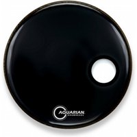 Aquarian Classic Black Gloss 24 Ported Bass Drum Head
