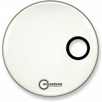 Aquarian Classic White Gloss 22 Ported Bass Drum Head