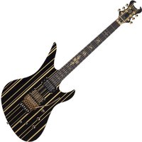Schecter Synyster Custom-S Gloss Black mit Gold Streifen