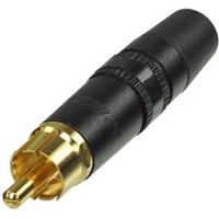 Rean NYS373-0 männliche RCA Stecker schwarz