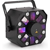 Stellar 66-Watt-Multieffekt-LED mit Stroboskop und Laser von Gear4music
