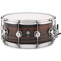 Natal Café Racer 14 x 6.5 Snare Drum Ebony Pinstripe Veneer