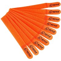 Ortega OCBT-10 Klettverschluss-Kabelbinder Orange 10er-Pack
