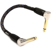 Boss 6" / 15cm Patch Cable Angled/Angled 1/4" Jack