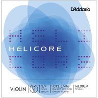 DAddario Helicore Violin D String 3/4 Size Medium