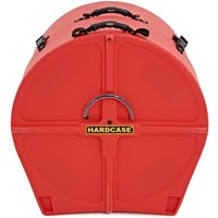 Hardcase 24" Lined Bass Drum Case with Wheels Red
