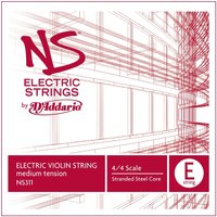 DAddario NS Electric Violin E String 4/4 Size Medium