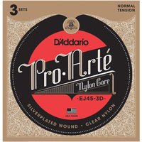 DAddario EJ45-3D 3er-Pack Pro-Arte Normal Tension