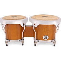 Natal Fuego Natural Wood Bongos Chrome Hardware Matt Honey