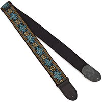 Gretsch G Brand Strap Blue/Orange Black Ends