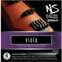 DAddario NS Electric Viola Strings Set Long Scale Medium