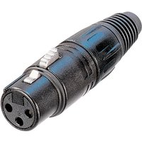 Neutrik NC3FX-BAG 3-Pole Female XLR Connector Black Housing