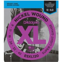 DAddario ESXL120 Ball Ende Electric Strings superleicht 9-42