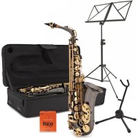 Alto Saxophone Beginner Pack by Gear4music Black & Gold