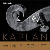 DAddario Kaplan Kontrabass D String 3/4 Größe Medium