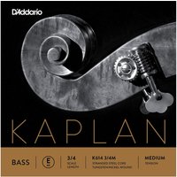 DAddario Kaplan Kontrabass E Saite 3/4 Größe Medium
