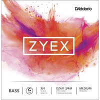 DAddario Zyex Kontrabass G String 3/4 Größe Medium