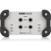Klark Teknik DI 20P PRO DI 2 Professional Passive Stereo DI Box