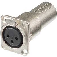 Neutrik NA3FDM 3-Pin Female XLR to 3-Pin Male XLR Panel-Mount Adaptor