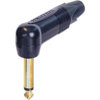 Neutrik NP2RX-B 2-Pole 1/4 Right-Angle Jack Plug Black Shell