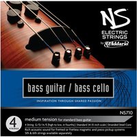 DAddario NS elektrischen Bass Gitarre/Cello String Set 4/4 Größe Medium