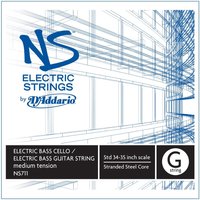 DAddario NS elektrischen Bass Gitarre/Cello G String 4/4 Größe Medium