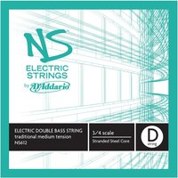 DAddario NS Elektrischer traditioneller Kontrabass D-Saite 3/4 Med.