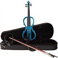 Stagg Shaped Electric Violin Outfit Metallic Blue - Nearly New