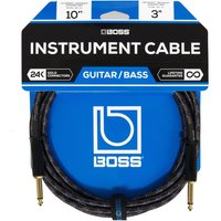 Boss 10ft / 3m Instrument Cable Straight/Straight 1/4" jack