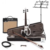 E-Violine von Gear4music weiß im Paket mit Verstärker