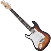3/4 LA Left Handed Electric Guitar by Gear4music Sunburst