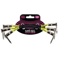 Ernie Ball P06050 6" Patch Cable 3 Pack Black