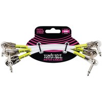 Ernie Ball P06052 6" Pfannkuchen Patch Kabel 3er Pack weiß