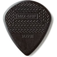 Dunlop JD-471P3S Nylon Max-Grip Jazz III Black Stiffo 1.38mm 6 Pack