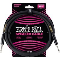 Ernie Ball P06072 6ft Straight-Straight Speaker Cable Black