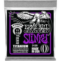 Ernie Ball 3120 Power Slinky Beschichteter Titan Satz 11-48
