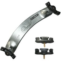 Everest Violin Shoulder Rest 3/4-1/2 Size Titanium Silver