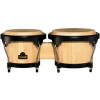 Nino by Meinl Wood Bongo Natural Shell/Black Hardware