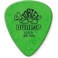 Dunlop 418P88 0.88mm Tortex Standard Pick Green Players Pack of 12