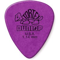 Dunlop 418P114 1.14mm Tortex Pick Purple Players Pack of 12